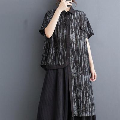 Short Sleeve Oversized Shirts & Blouses for Blouse Casual Loose Summer Tops Women Button Up Shirt
