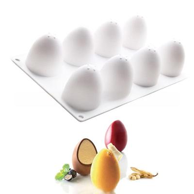 Stampo in Silicone per Torta di Pasqua - 8 Forme di Uovo per Mousse e Cottura di Dessert