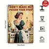 Vintage Metal Tin Sign Funny Kitchen Wall Decor Poison Food Humor Plaque