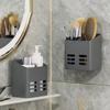 Bathroom Shelf Makeup Storage Organizer No Drill Toiletries Shelves Wall Mount Comb Skin Care Product Rack Bathroom Accessories