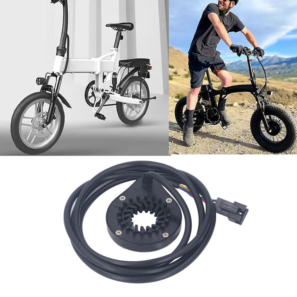 Sensore di Assistenza alla Pedalata per Bicicletta Elettrica Sensore di Potenza a 12 Punti Magnetici Sensore Assistente Sistema PAS Kit di Conversione per Bicicletta Elettrica