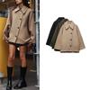 Spring New Women's Clothing Fashion Style Elegant Bat Sleeve Thick Wool Short Baggy Coat 8353724