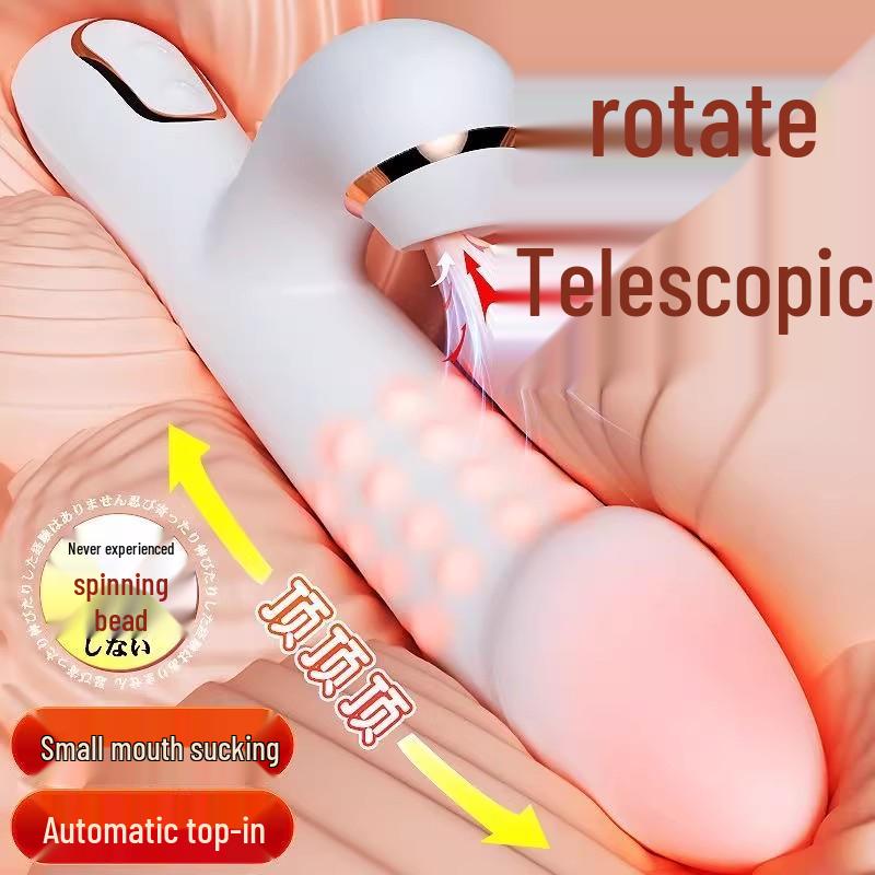 Teleskopická vibrační tyč s rotací pro vysokou stimulaci a vyvrcholení – Pro páry a ženský masturbátor.