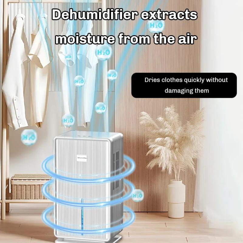 3L Large Capacity Household Air Dehumidifier Compressor Bathroom Basement Air Dryer Indoor Moisture Absorber Machine