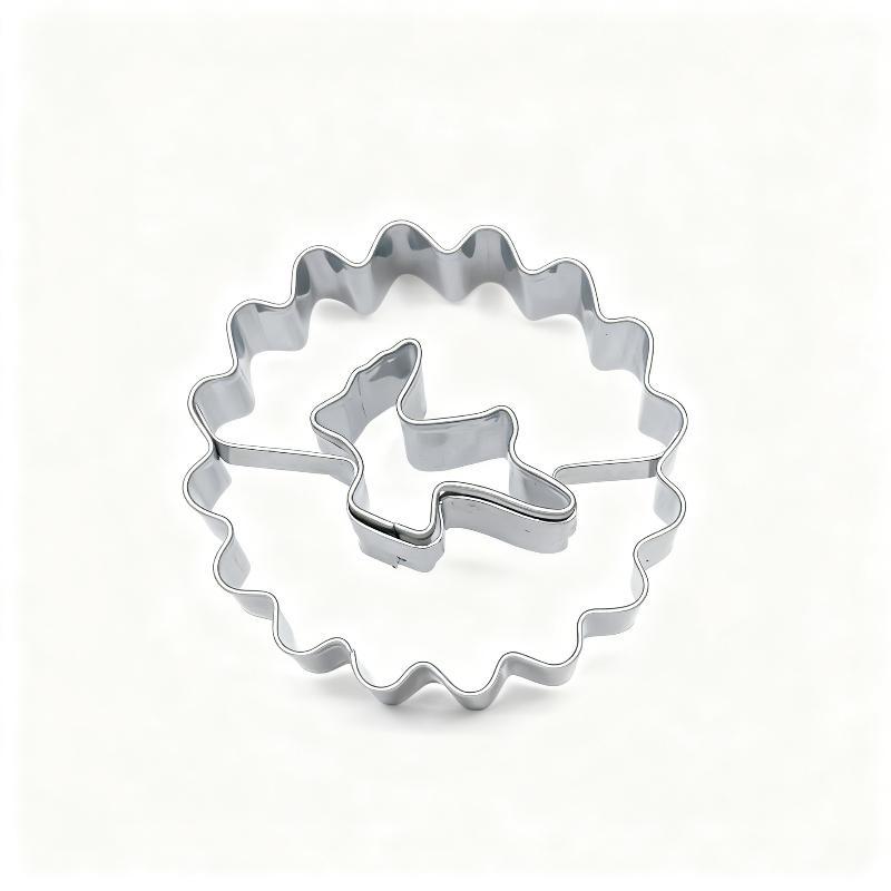 Stainless Steel Christmas Cookie Cutter Gingerbread Man Snowflake Star Shape Biscuit Mold Diy Cake Pastry Baking Making Tools