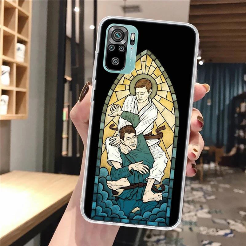 Judo Jiu Jitsu BJJ Brazilian Soft Phone Case For Xiaomi Redmi Note 14 14S 13 12S 12 11S 11 11E Pro Plus 11T 10S 10 9S 5G Pattern