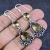 Smoky Topaz Gemstone 925 Sterling Silver Earring 2.17"
