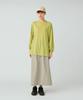 Snow Peak Merino Wool Cut and Long and Light Size L L/S T-Shirt SW-25AU015, Sew, Sleeve, T-Shirt, Men's Women's, Green,