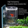 Transparent Acrylic Floating Fish Breeding Isolation Box  for Aquarium Hatchery Accessory