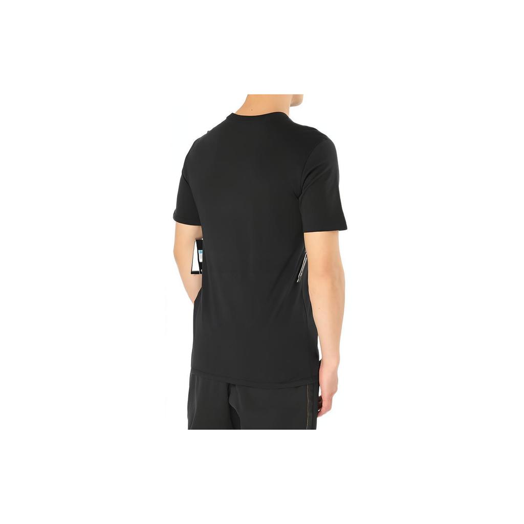 Jordan T Shirts Men's Black Crew Neck Moderate Straight Fit 939619-010