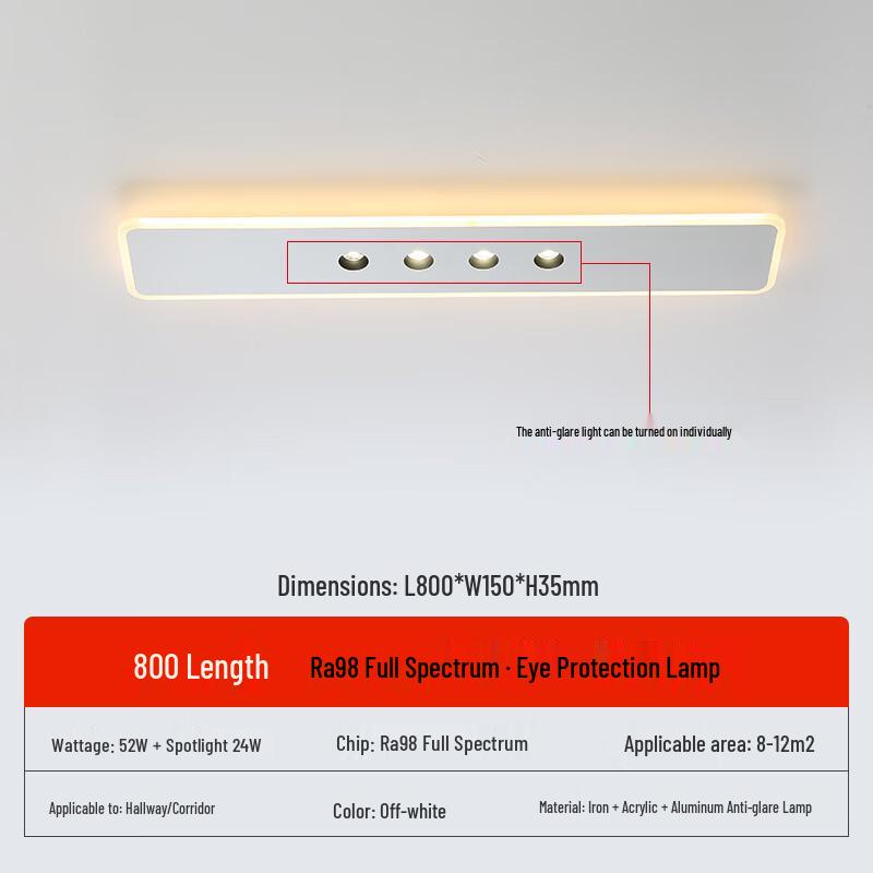 UOSU 800mm Full Spectrum LED Ceiling Light
