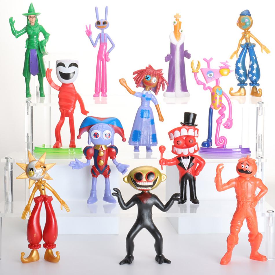 6-12 Pcs/Set The Amazing Digital Circus Anime Figure Ragatha/Jax/Pomni Action Figure Pvc Collection Decoration Model Doll Toys