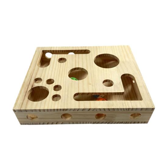 

Cat Nail File Box Puzzle Enrichment Box Cat Scratcher Wood Play And Scratch Maze Box