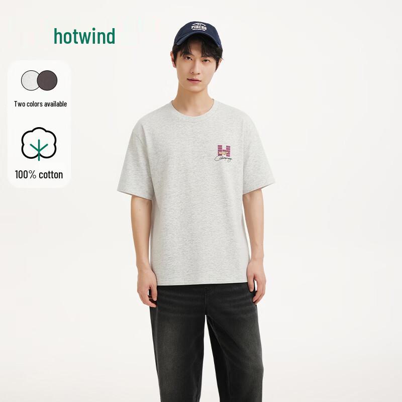 Hotwind Men s Fun Print Short Sleeve T-shirt L