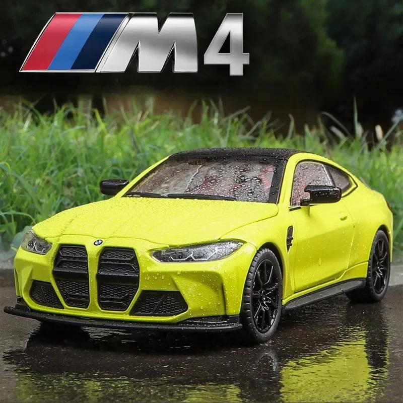 1/24 Scale BMW M4 Sport Alloy Car Model Simulation Diecast Toy Vehicle Collection Home Decor Children Boy Birthday Gift Toy Car