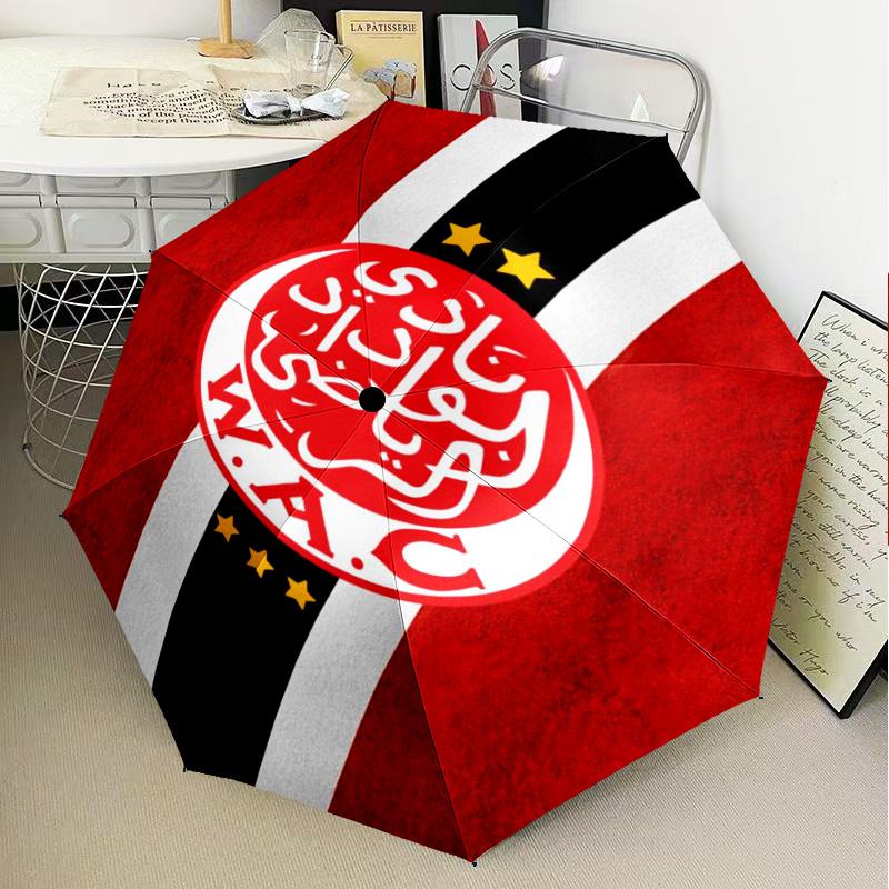1PC Fc Crest Design Printed Umbrella Folding Umbrella, Automatic Umbrella 8-Frame for Travel, Camping Fan Gifts Christmas Gifts