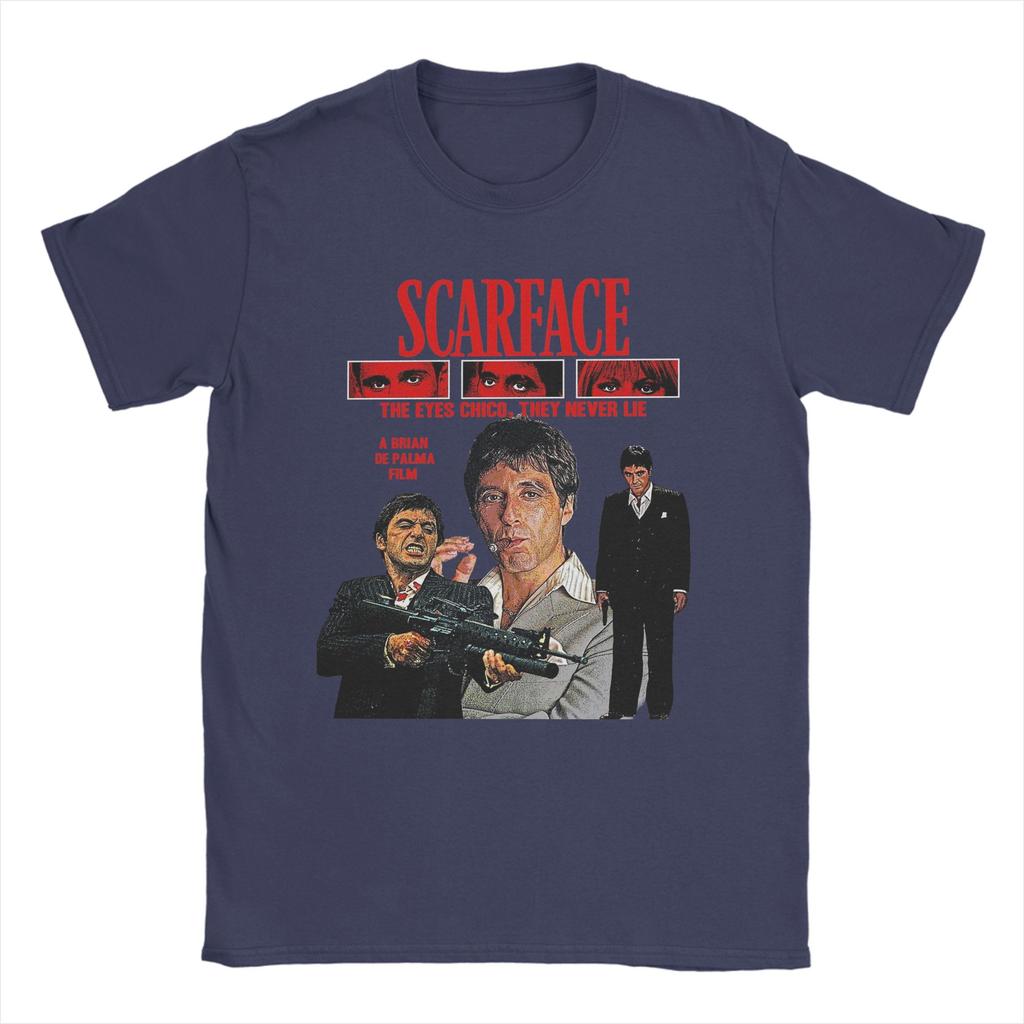Scarface 1983 TShirt Men Casual 100 Cotton Tees O Neck Short Sleeve T Shirts Graphic Printed Tops