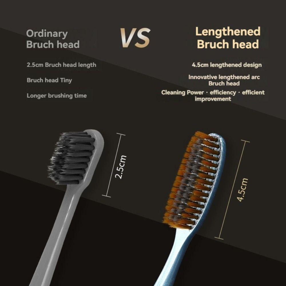5PCS Coating Cleaning Huge Head Toothbrush Large Long Head Oral Care Large Head Toothbrush Whitening Teeth