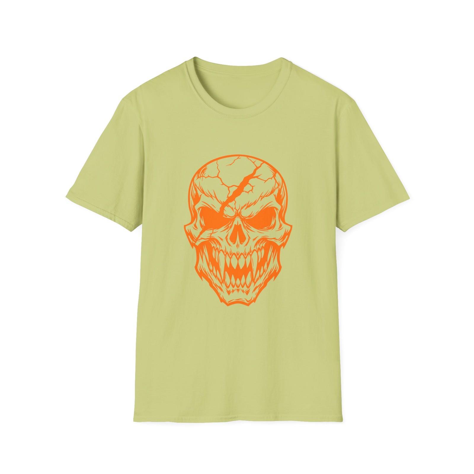 War Skull Monster Horror Gothic Fang Evil Dark Unisex Softstyle T-Shirt S