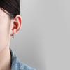 ANENJERY Geometric Square Colorful Oblong Hoop Earrings For Women Trendy Jewelry