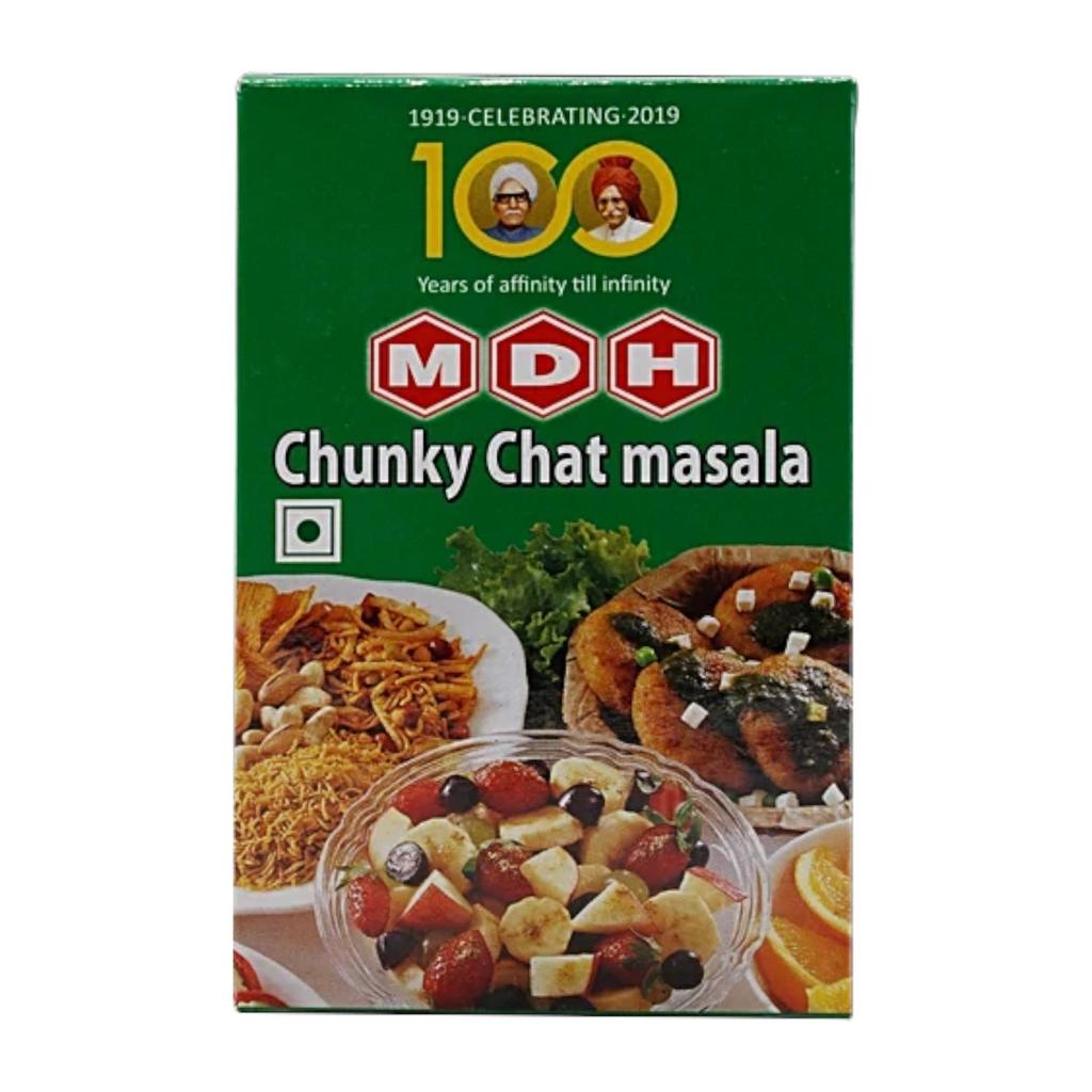 MDH Chunky Chat Masala Spice Blend For Snacks And Fruits Seasoning 100 G Pack Of 1 Flavor Enhancer Aromatic Spice Mix