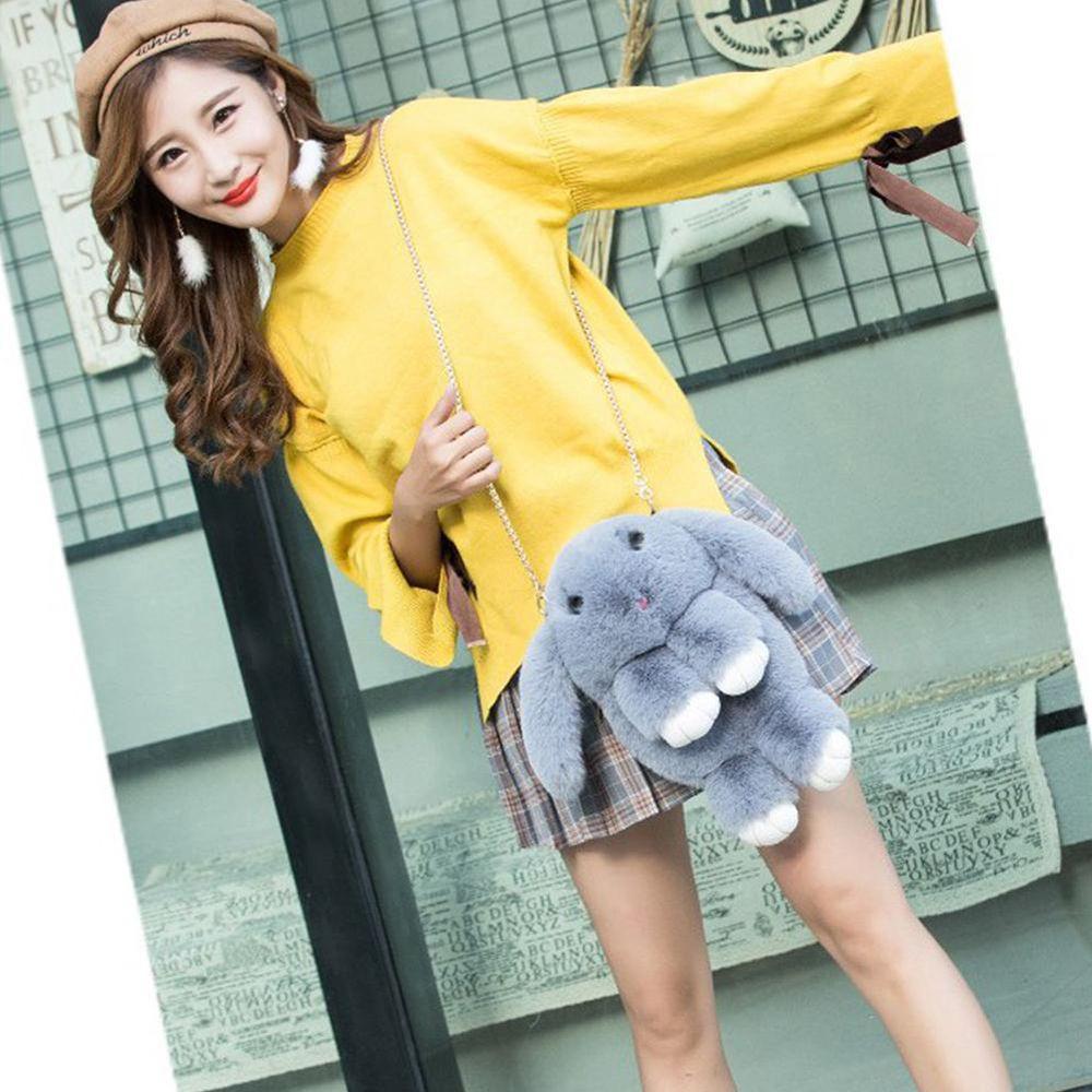 Bag Stuffed Animals Toys Bunny Plush Crossbody Bag Messenger Shoulder Bag Rabbit Plush Backpack