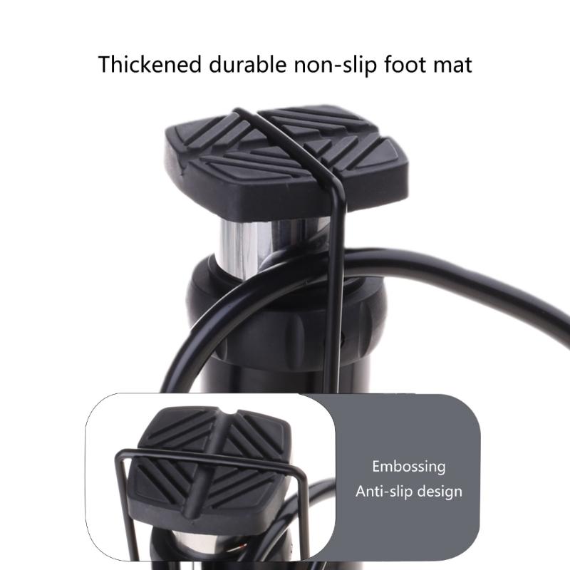 Tire Inflator Tyre Air Compressor with Pressure Gauge for Motorcycle Foot Air Pump