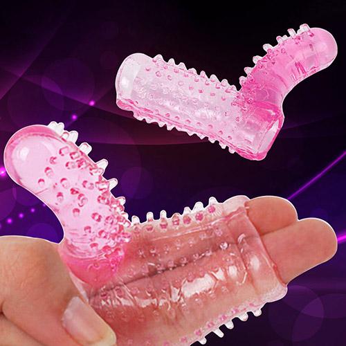 Penis Sleeves Silicone Finger Cock Ring Penis Lesbian Sex Toys for man Adult Product nice choice to as a gift for yourself
