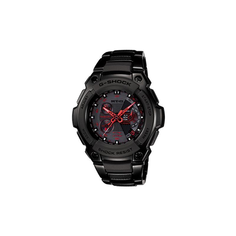 

Casio G-SHOCK 200 meters waterproof quartz movement steel strap Japanese and Korean watch men s watch black dial MTG-1100B-1A чёрный