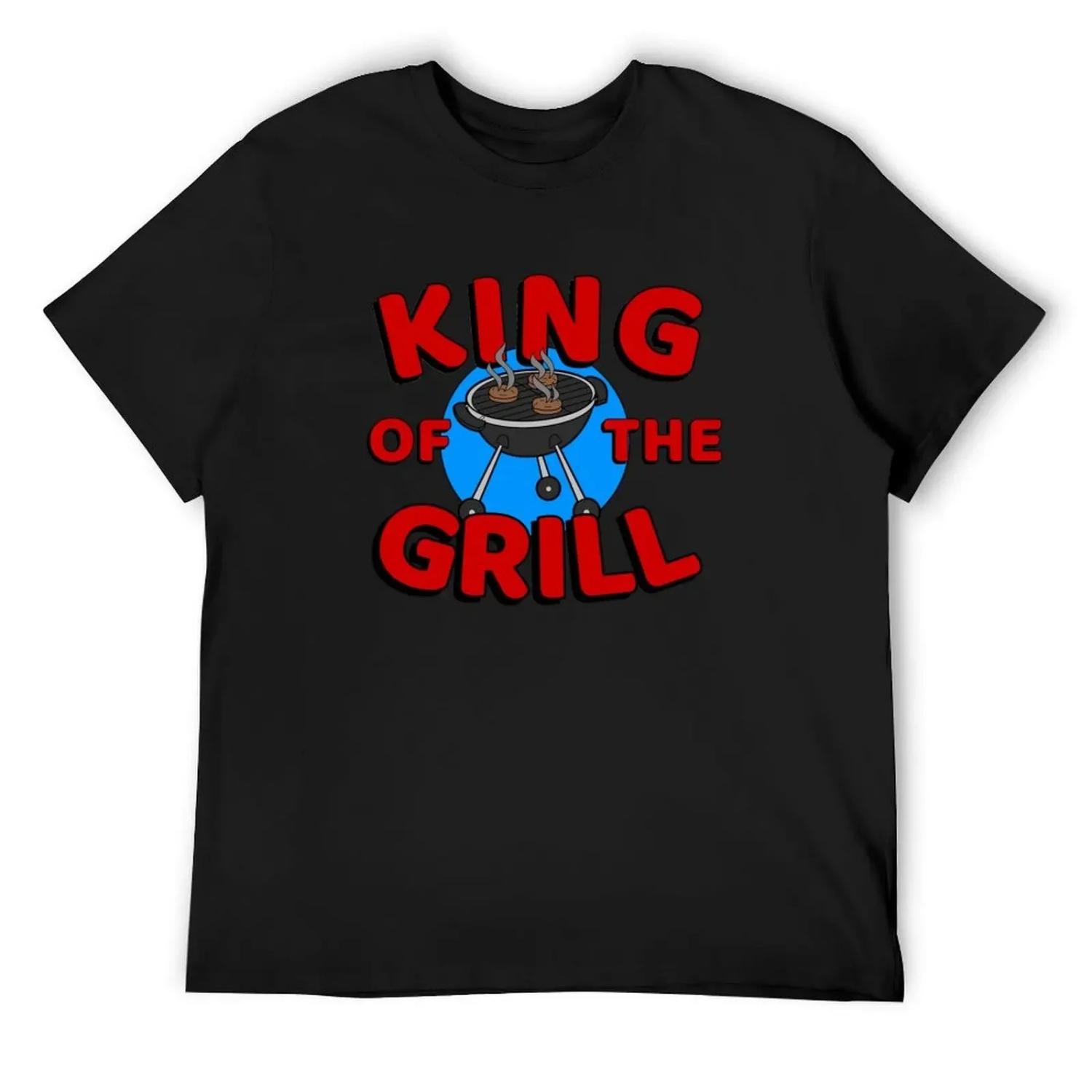 

King of the Grill T-Shirt new edition oversized graphic tee T-shirts man men clothes S