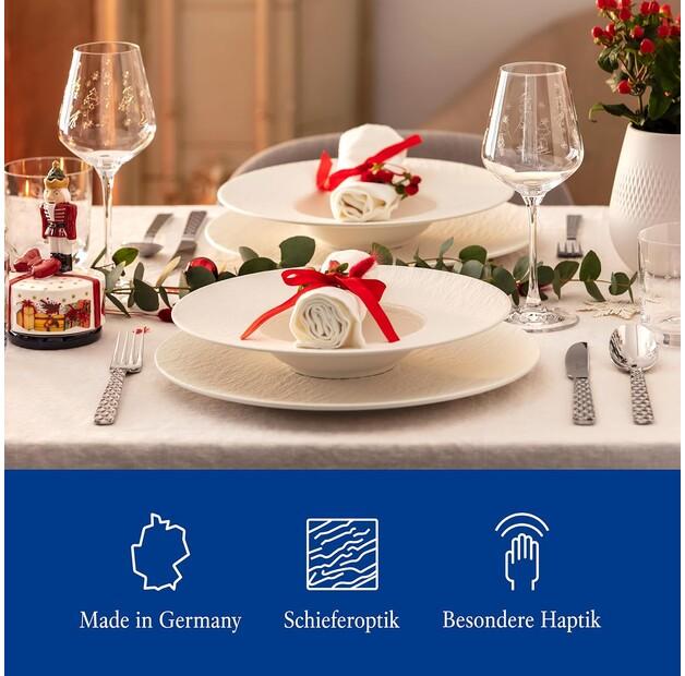 Сервиз столовый Villeroy & Boch Manufacture Rock blanc Starter, 6 предметов (1042408950)