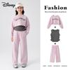 Girls' Spring Casual Three-Piece Tracksuit Set