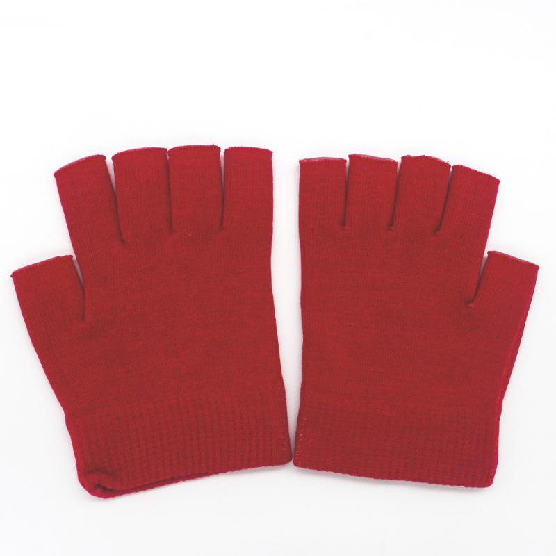 Reusable Cotton Gel Half-Finger Gloves For Deep Moisturizing Care Overnight Repair Treatment For Dry Cracked Hands Care Tool