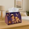 2D Flat, 1pc Islamic Art Sheep Design Tissue Box, Made of Durable Fabric, Suitable for Kitchen, Living Room, Bedroom And Car. Perfect for Home And Par