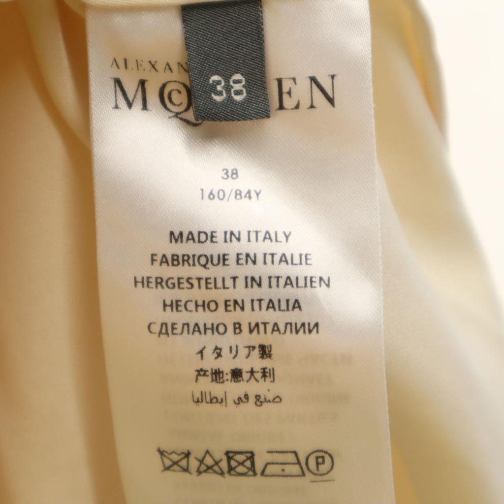 Alexander McQueen Italian Silk Long sleeve pullover blouse 38 beige Women Used