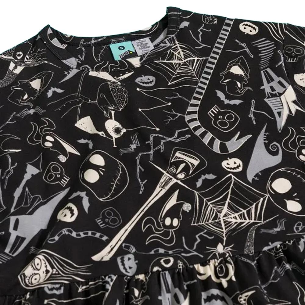 The Nightmare Before Christmas Womens/Ladies All-Over Print Smock Dress