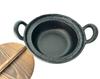 Nanbu Ironware Oisei Hobundo Cast Iron Pot with Wooden Perfect for Hormone and Made In Japan Lid, Yosenabe, Hotpot, Motsunabe, Sukiyaki, 17.6cm,