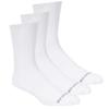 Skechers 3pk Unisex Non Terry Crew, Unisex white Socks