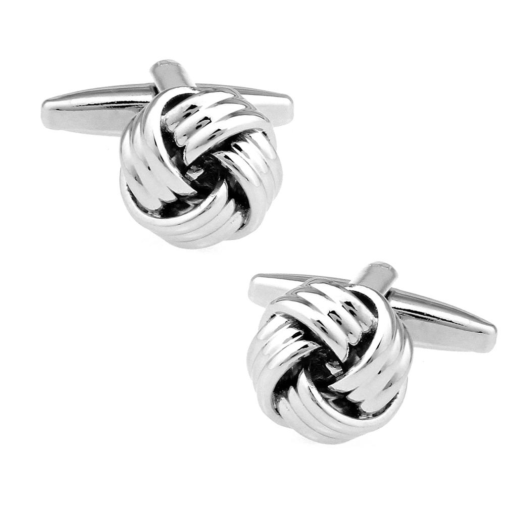 Black Cufflinks For Men Fashion Knot Design Top Quality Copper Sale Cufflinks Whoelsaleretail