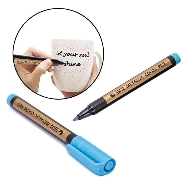 10Colors Exquisite Metal Marker Paint Pen Art Permanent Writing Marker Photo Album Gift Card DIY Craft Childrens Stationery