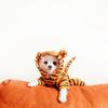Bequeme Tiger-Muster Haustier-Kapuzenjacke Klein und Extra Klein Hund und Katze Cosplay Kleidung Haustier Kostüm Jacke Welpe Katze Jacke