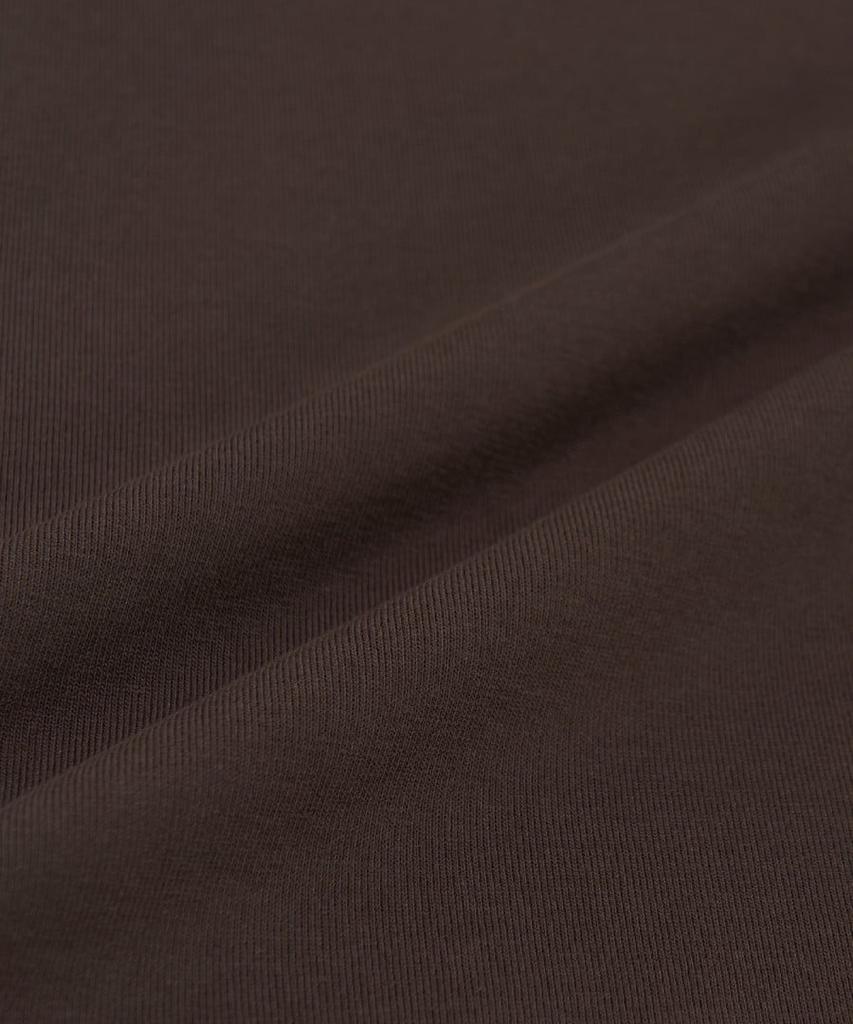 Emelbi Letter Graphic Regular Fit Ringer T-Shirt Sf (D.Brown)