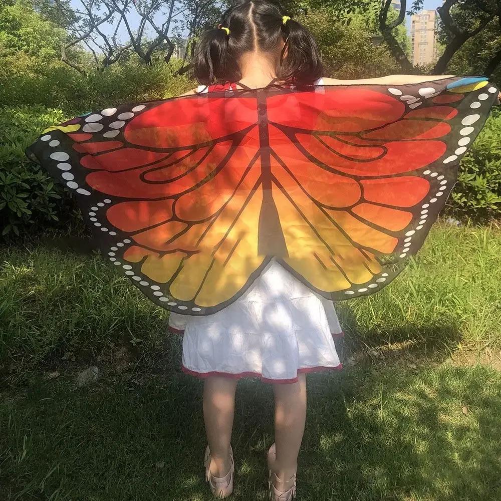 Kids Butterfly Costume Halloween Performance Mask Cloak Children's Butterfly Elf Angel Wings Christmas Stage Cosplay Costumes