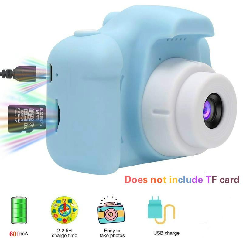 Kids Digital Video Camera Mini Rechargeable Children Camera Shockproof HD X2