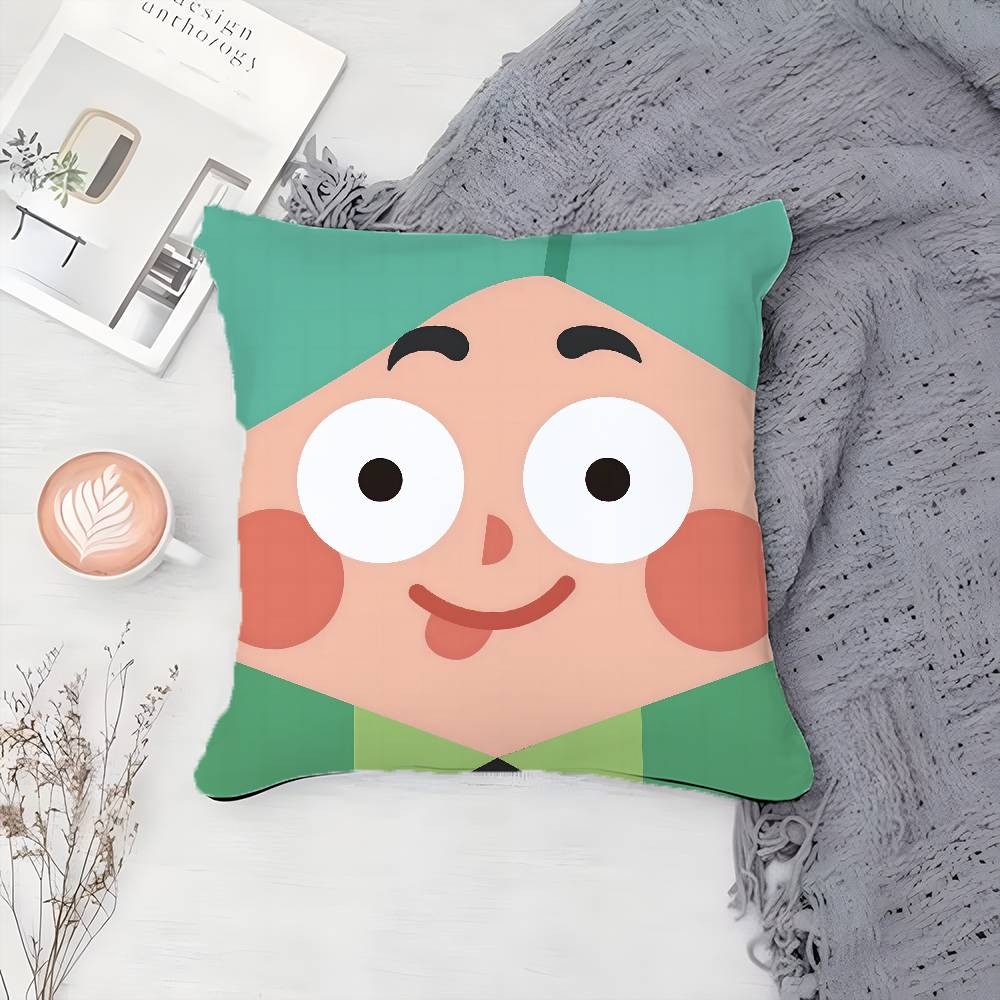 

Милый Смешной Абстрактный Персонаж Аватар Наволочка с Принтом Наволочка Гостиная Диван Подушка Чехол Декор Комнаты Спальни 12x12Inch