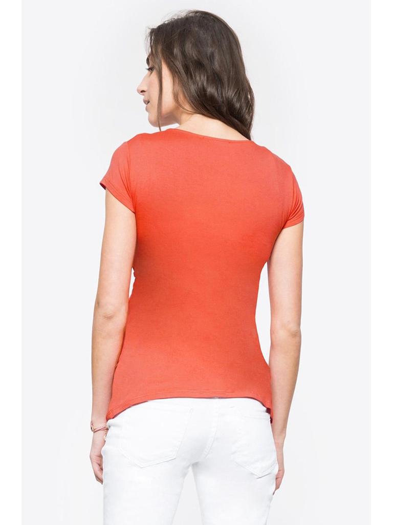 European & American V-Neck Maternity Dress - Sexy Short-Sleeve Nursing Top