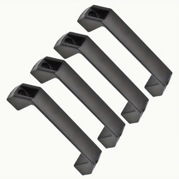 4pcs Handles Durable Nylon Plastic Door Handles for Rv 4-piece Set of Polyamide Grippers Suitable for RV Caravans and Boats