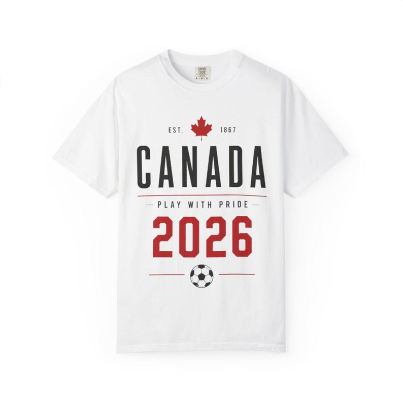 Canada 2026 Soccer Fan T-Shirt | FIFA World Cup Graphic Tee M