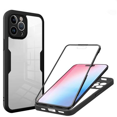 For iPhone 12 Case 360 Full Body Protective Phone Case For iPhone 12 Pro Max Transparent PC+TPU Shockproof Bumper Cover  12 Pro
