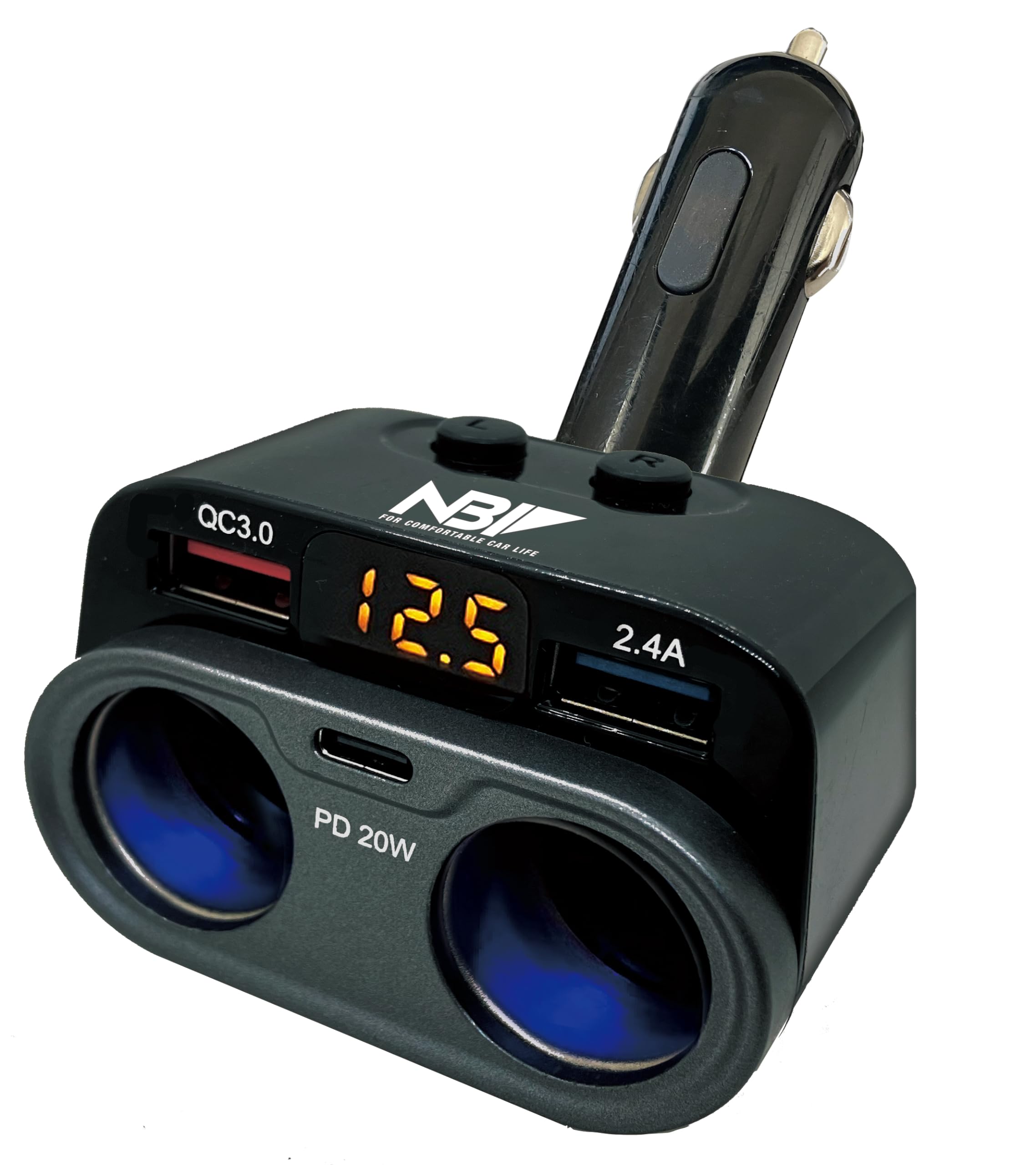 

Nippon Body Parts Автозапчасти для грузовиков Быстрая зарядка Двойная прямая розетка BP-B007 чёрный